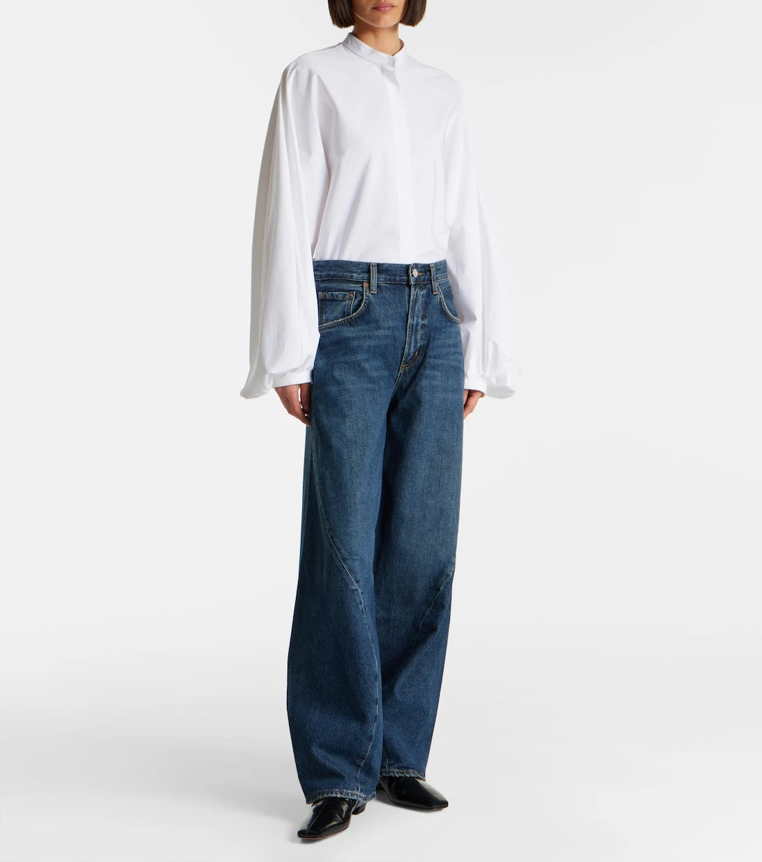 Agolde - Twist mid-rise wide-leg jeans