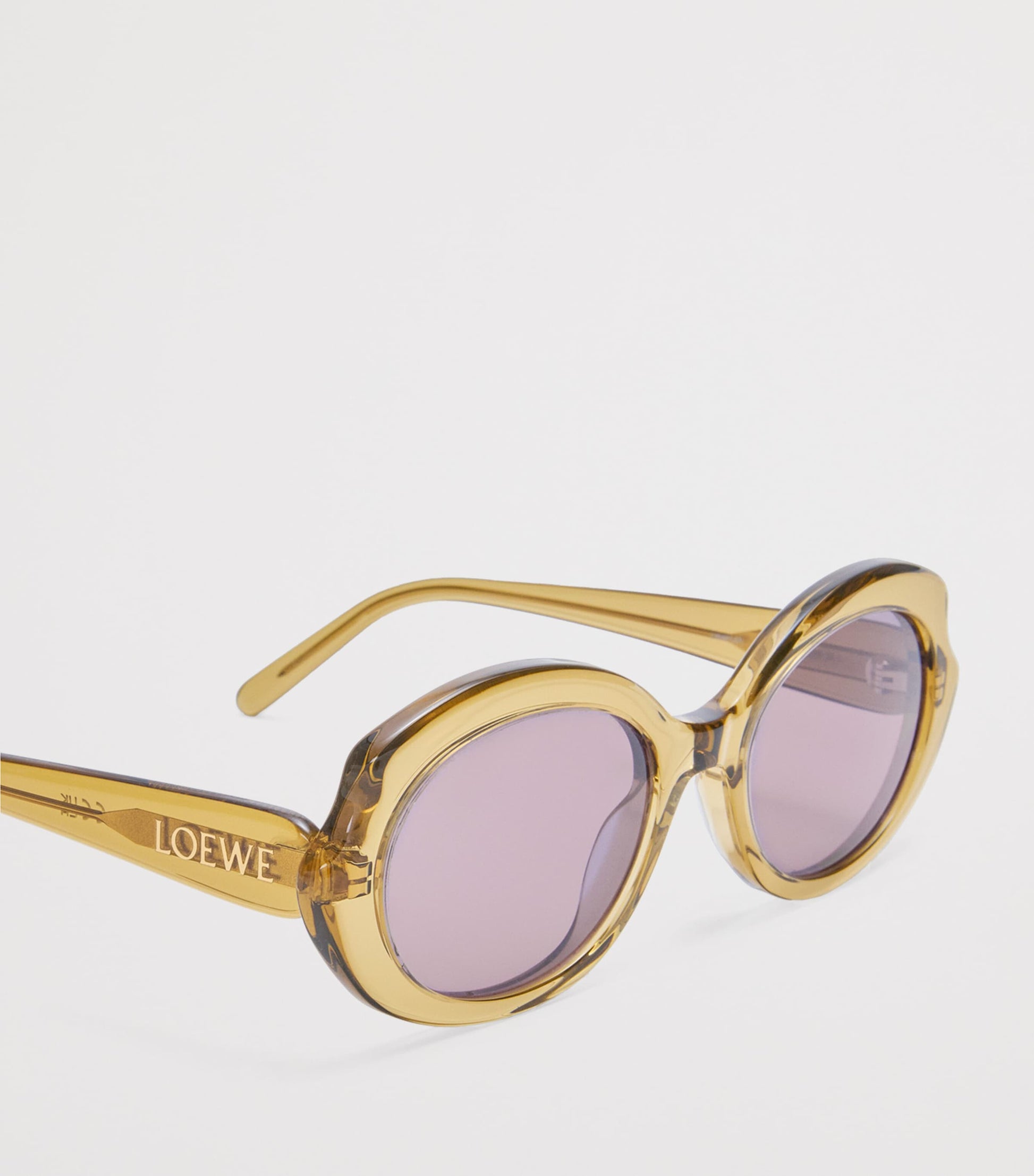 Green Acetate Mini Oval Slim Sunglasses