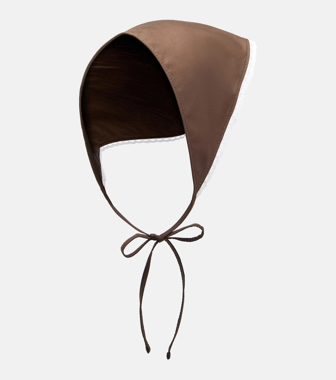 Miu Miu - Crochet-trimmed cotton poplin scarf