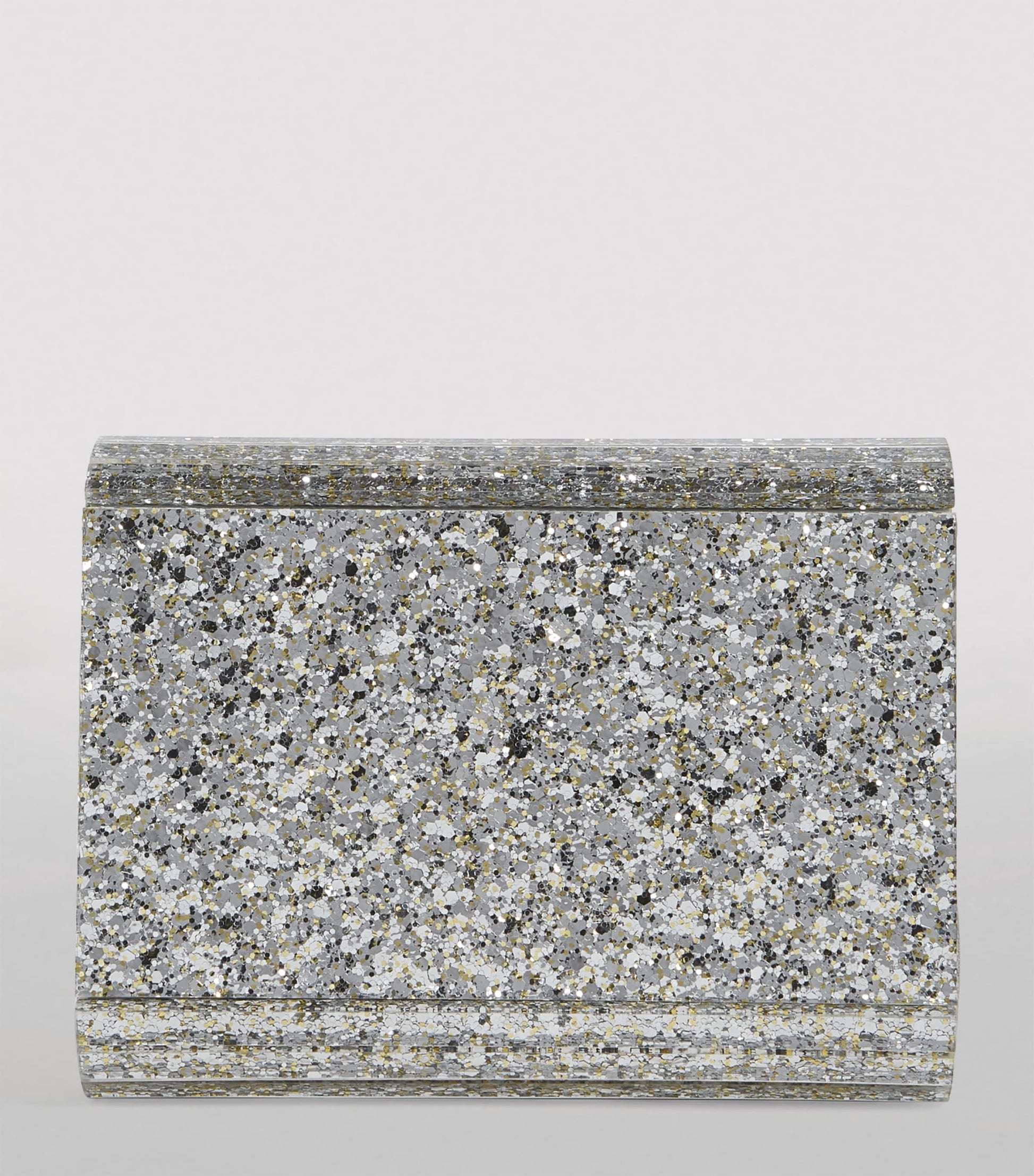 Neutral Glitter Candy Clutch Bag