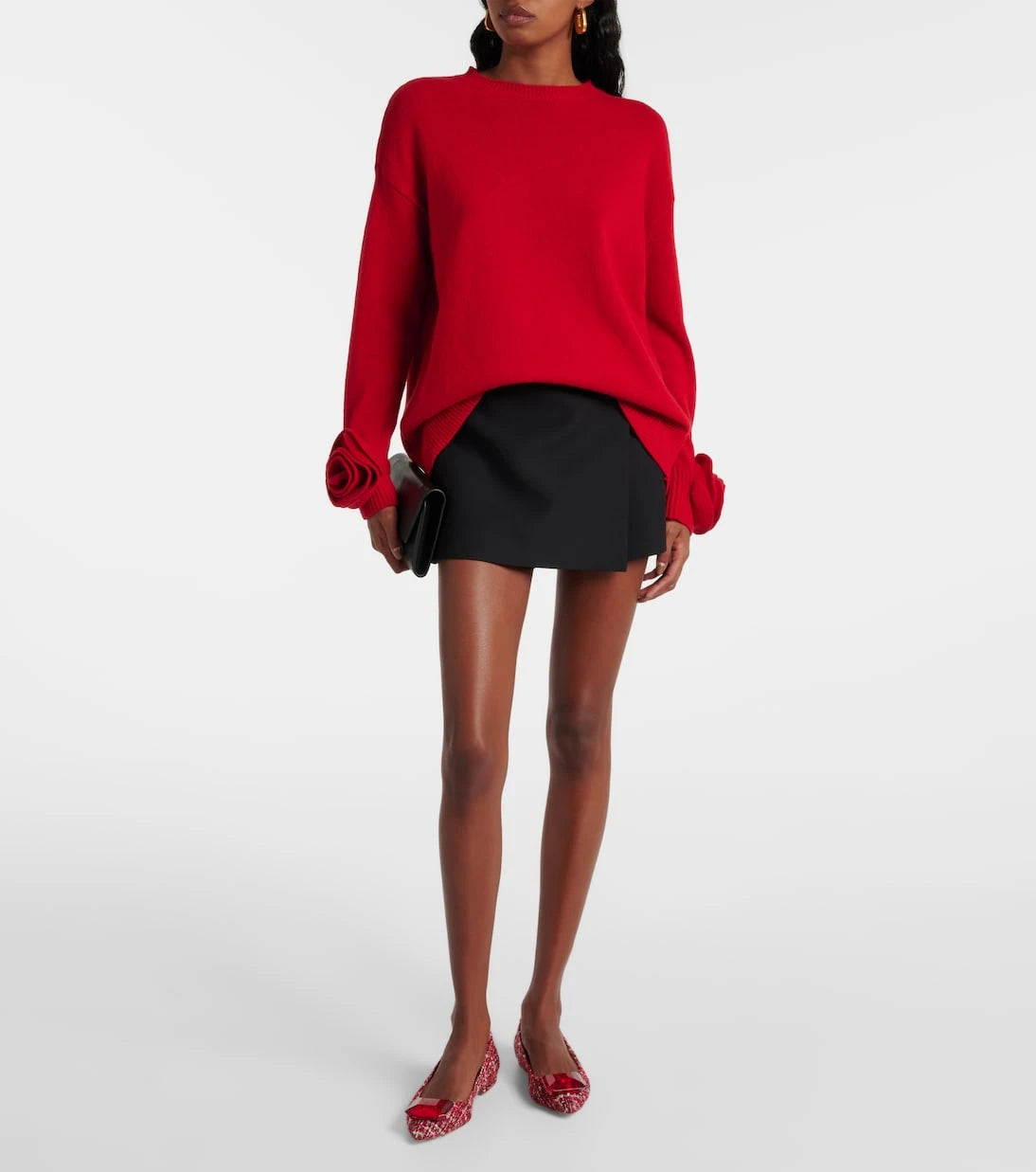Gianvito Rossi - Embellished bouclé ballet flats
