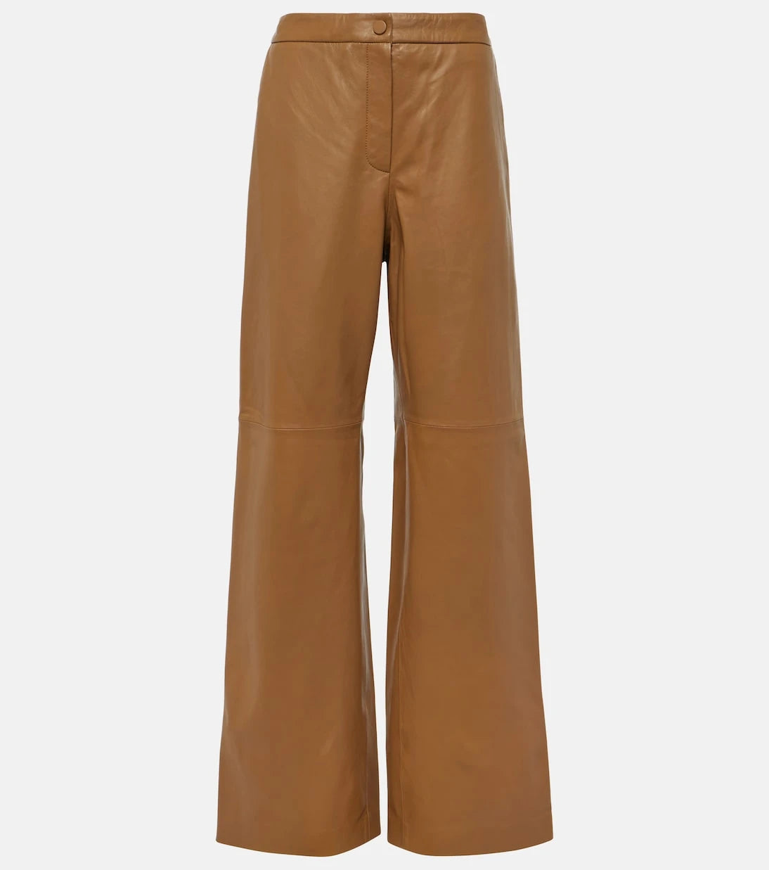 Yves Salomon - High-rise leather wide-leg pants