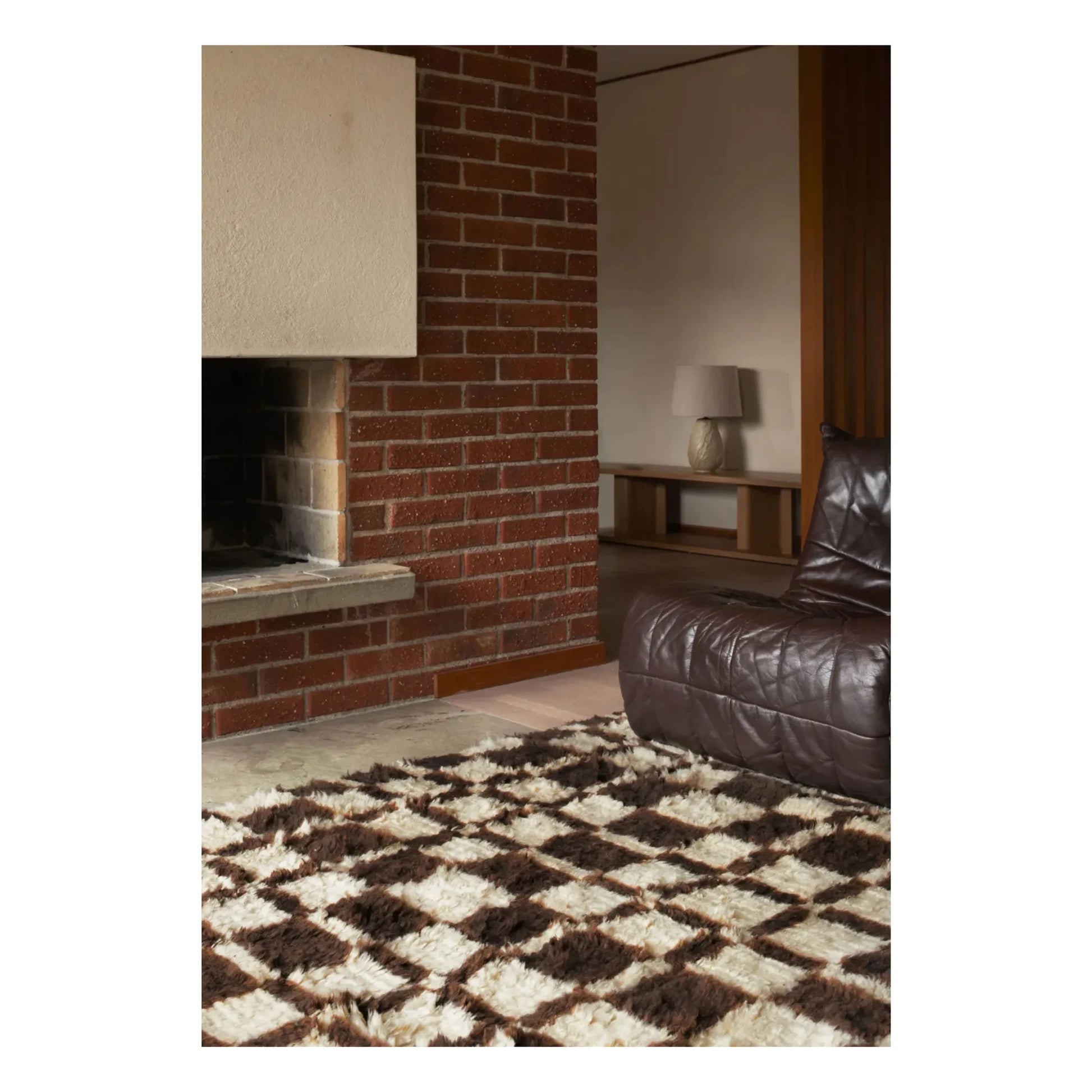 Layered - Chestnut wool rug, Evelina Kroon | Brown