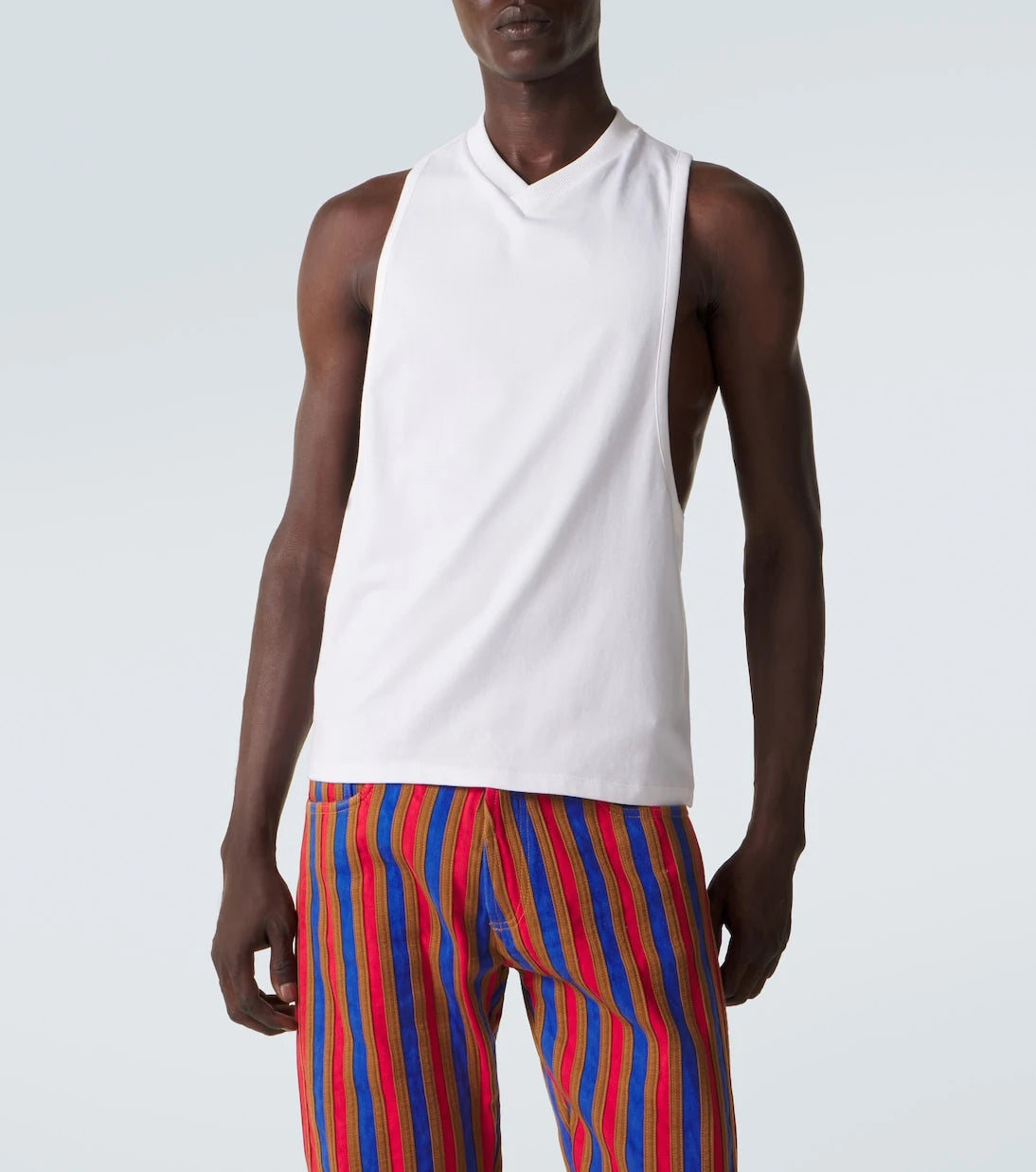 Versace - Cotton-blend jersey tank top
