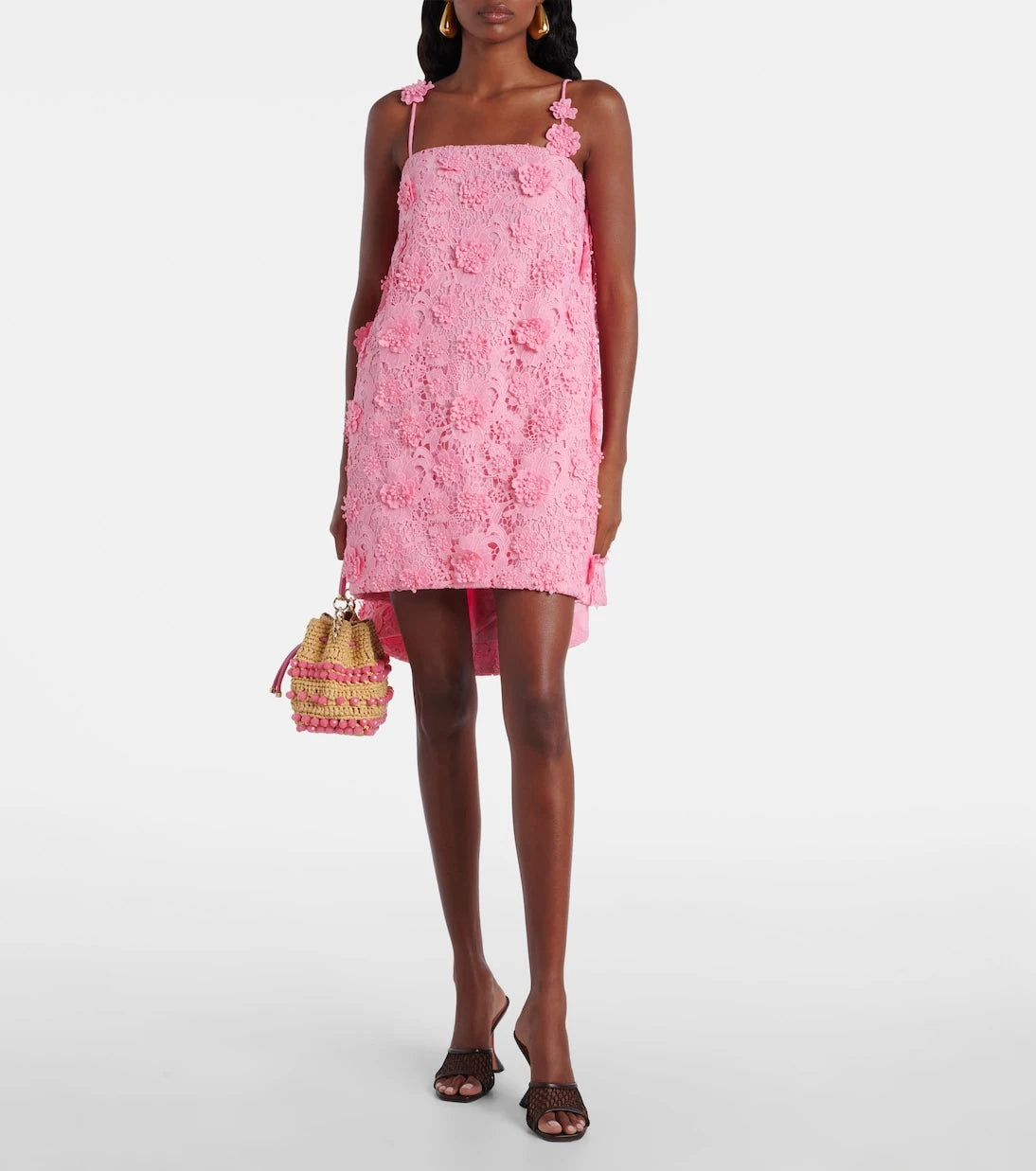 Leo Lin - Fifi floral lace minidress