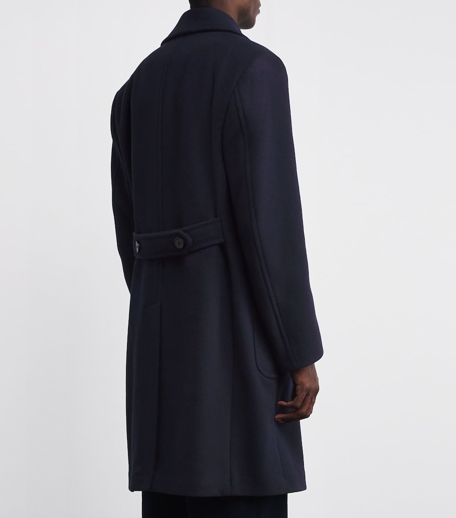 Polo Ralph Lauren Navy Wool-Blend Polo Soft Tailored Peacoat
