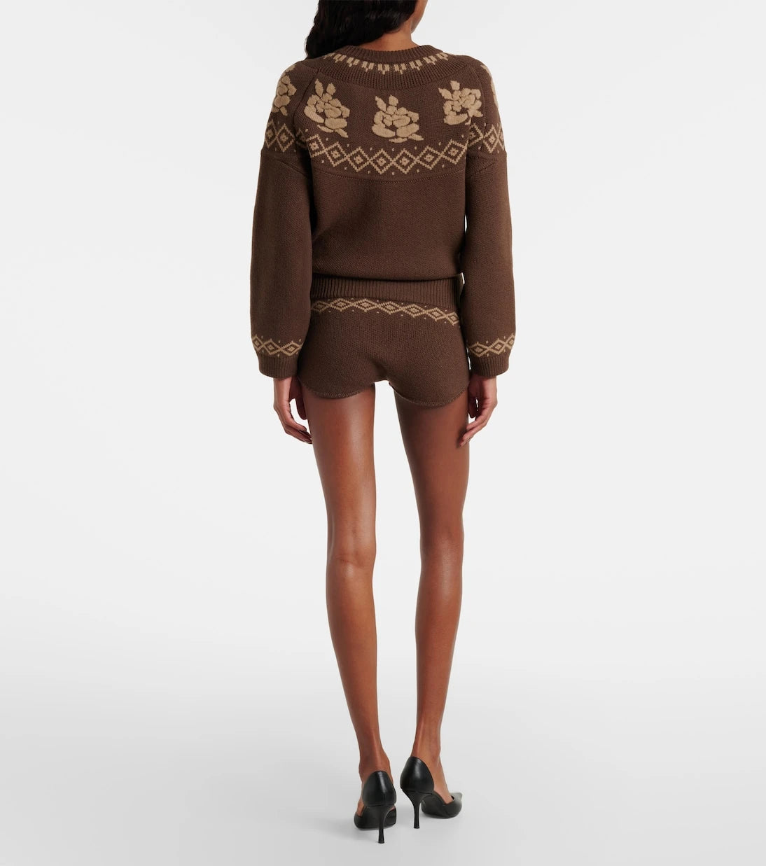 Magda Butrym - Jacquard wool shorts