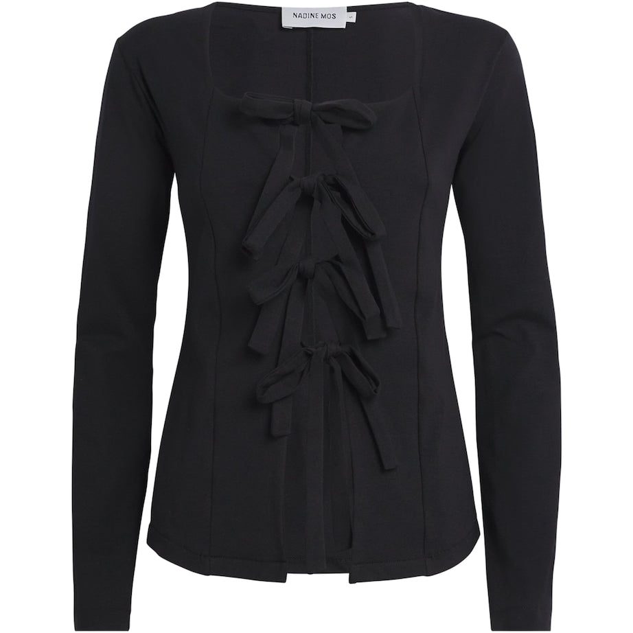 Cotton Jersey Ebony Tie Shirt