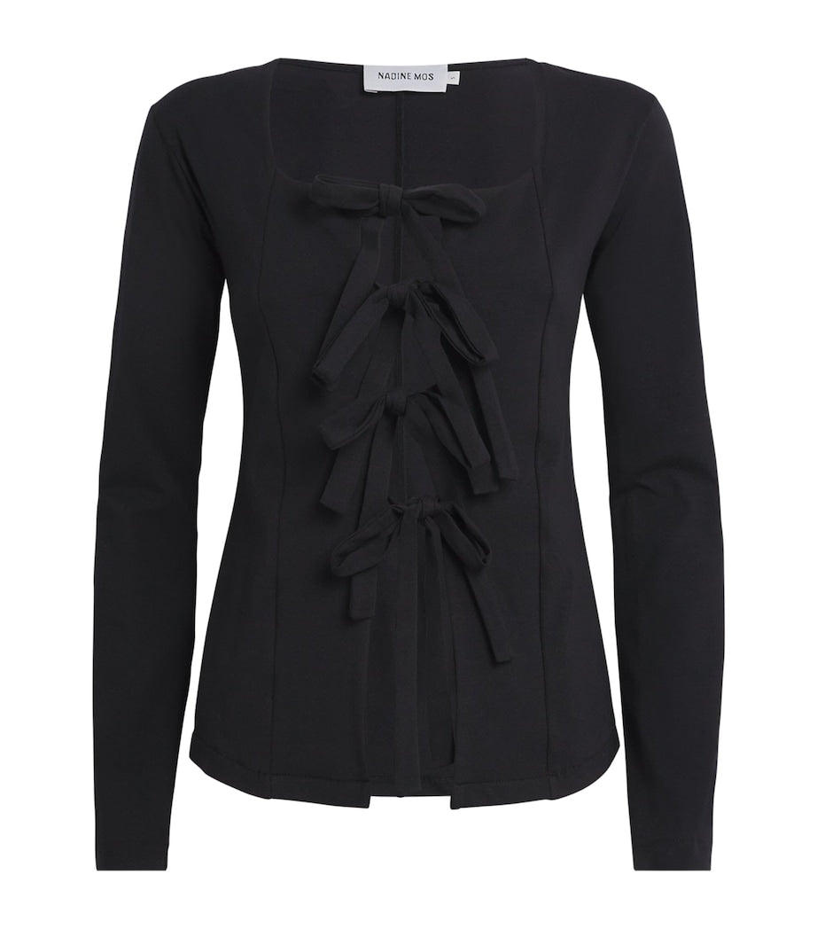 Cotton Jersey Ebony Tie Shirt