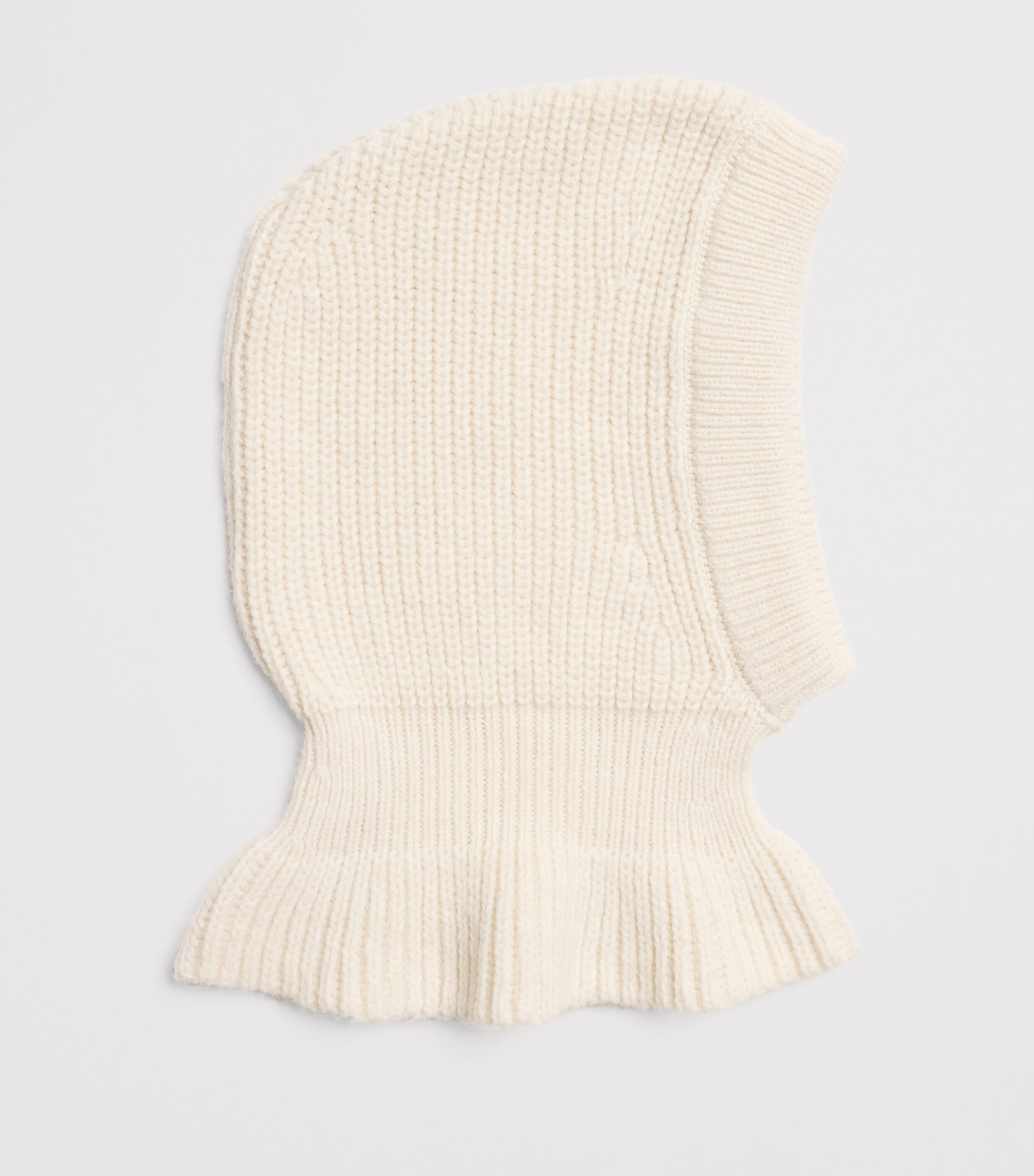 Wool-Blend Knitted Hood