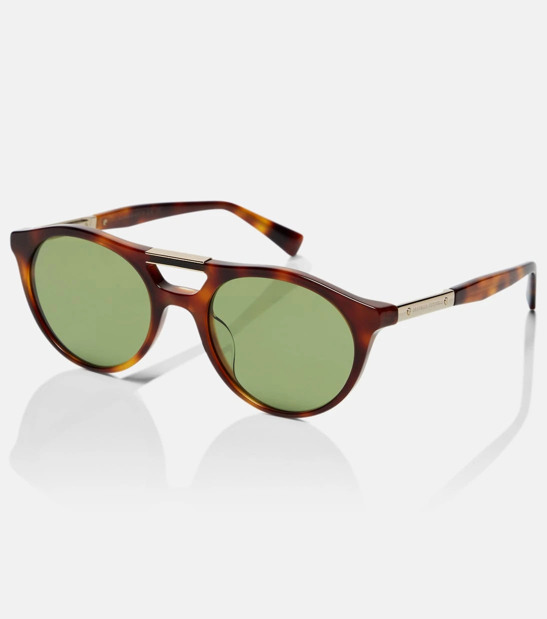 Brunello Cucinelli - Sartorial Sunset round sunglasses