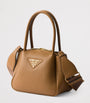 Prada Brown Mini Leather Top-Handle Bag