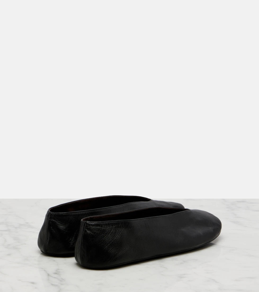 The Row - Fay leather ballet flats