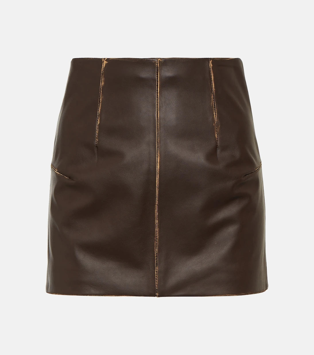 MM6 Maison Margiela - Leather miniskirt