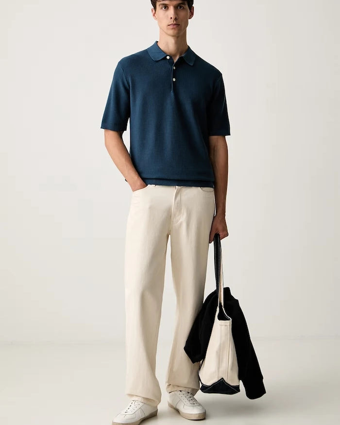 Scotch & Soda erkek pamuklu yakalı tişört