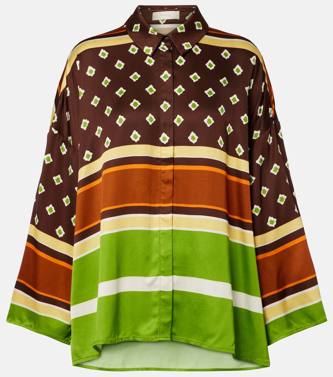 Faithfull - Cora printed satin shirt