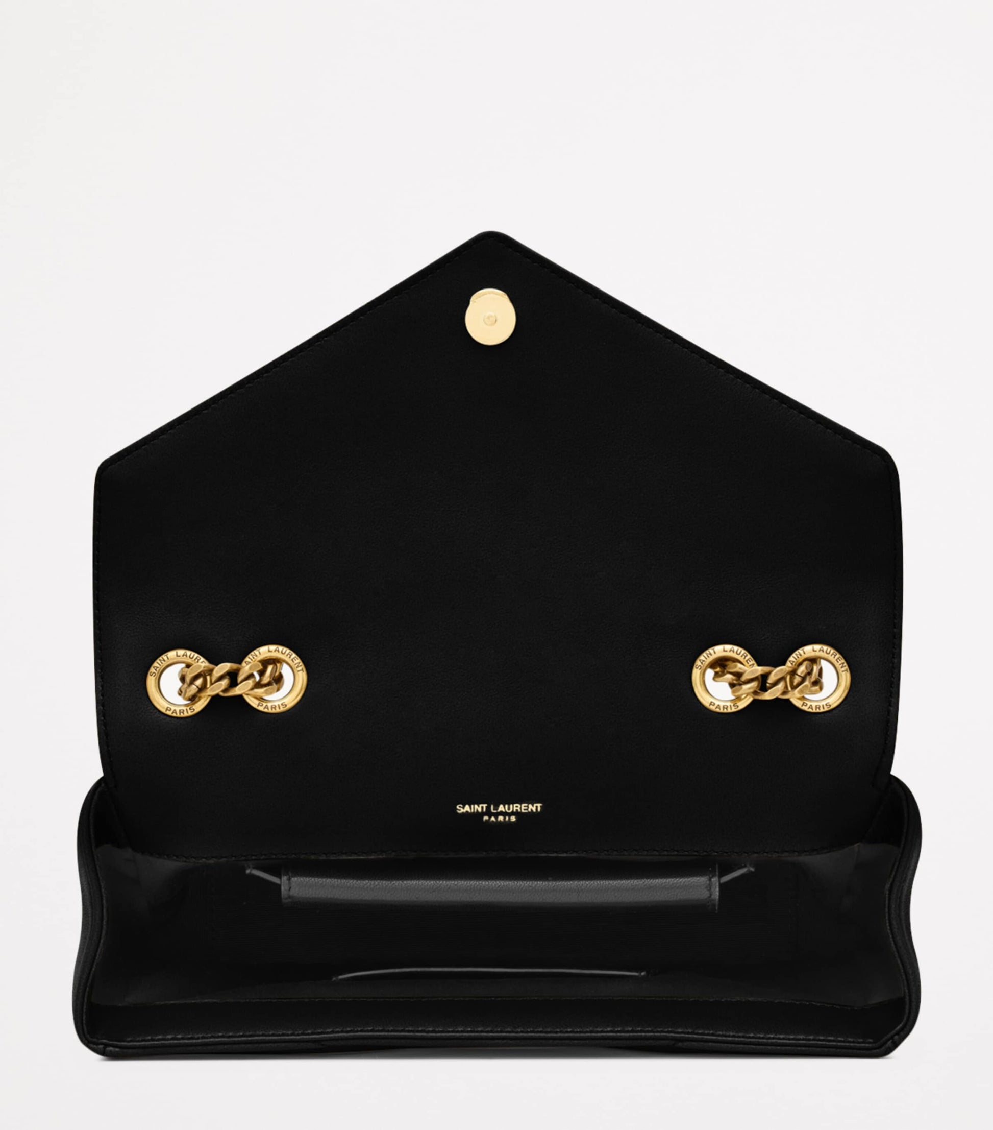 Saint Laurent Black Small Loulou Matelassé Shoulder Bag