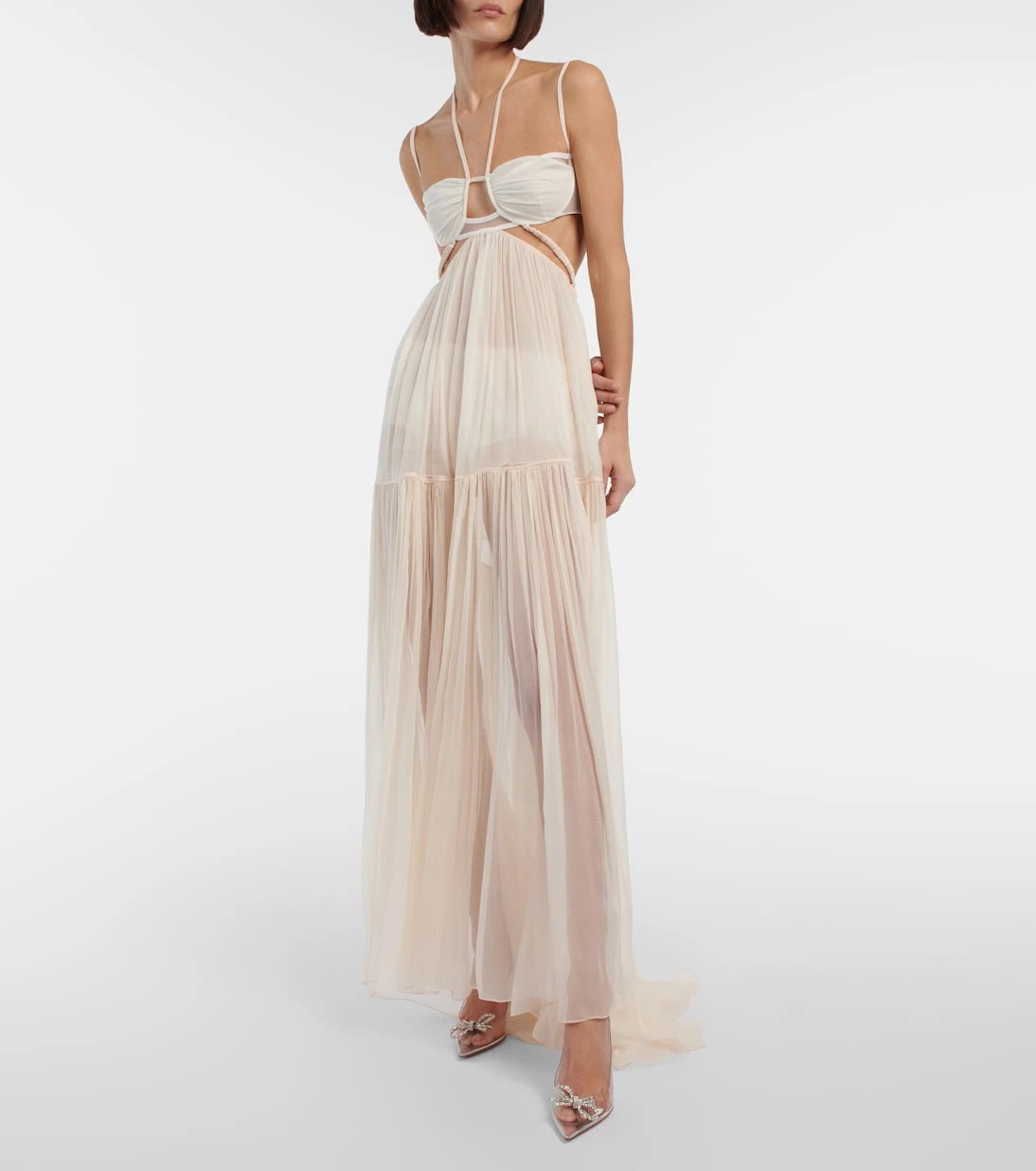 Nensi Dojaka - Bridal silk chiffon gown