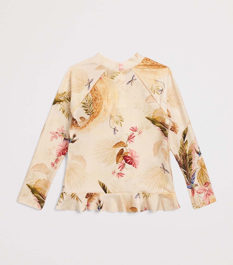 Zimmermann Kids Rhiannon Frill Rashie Top (2-12 Years)
