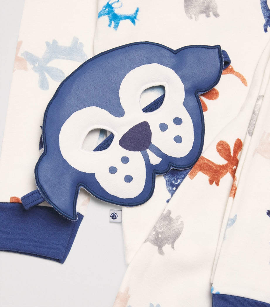 Petit Bateau Cotton Dog Pyjamas and Mask Set (3-12 Years)