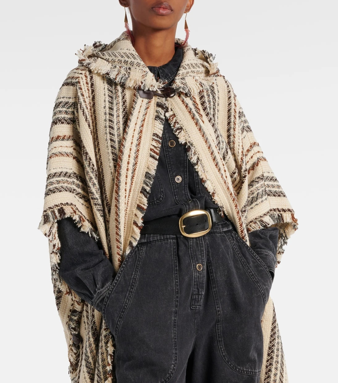 Marant Etoile - Iseline striped poncho