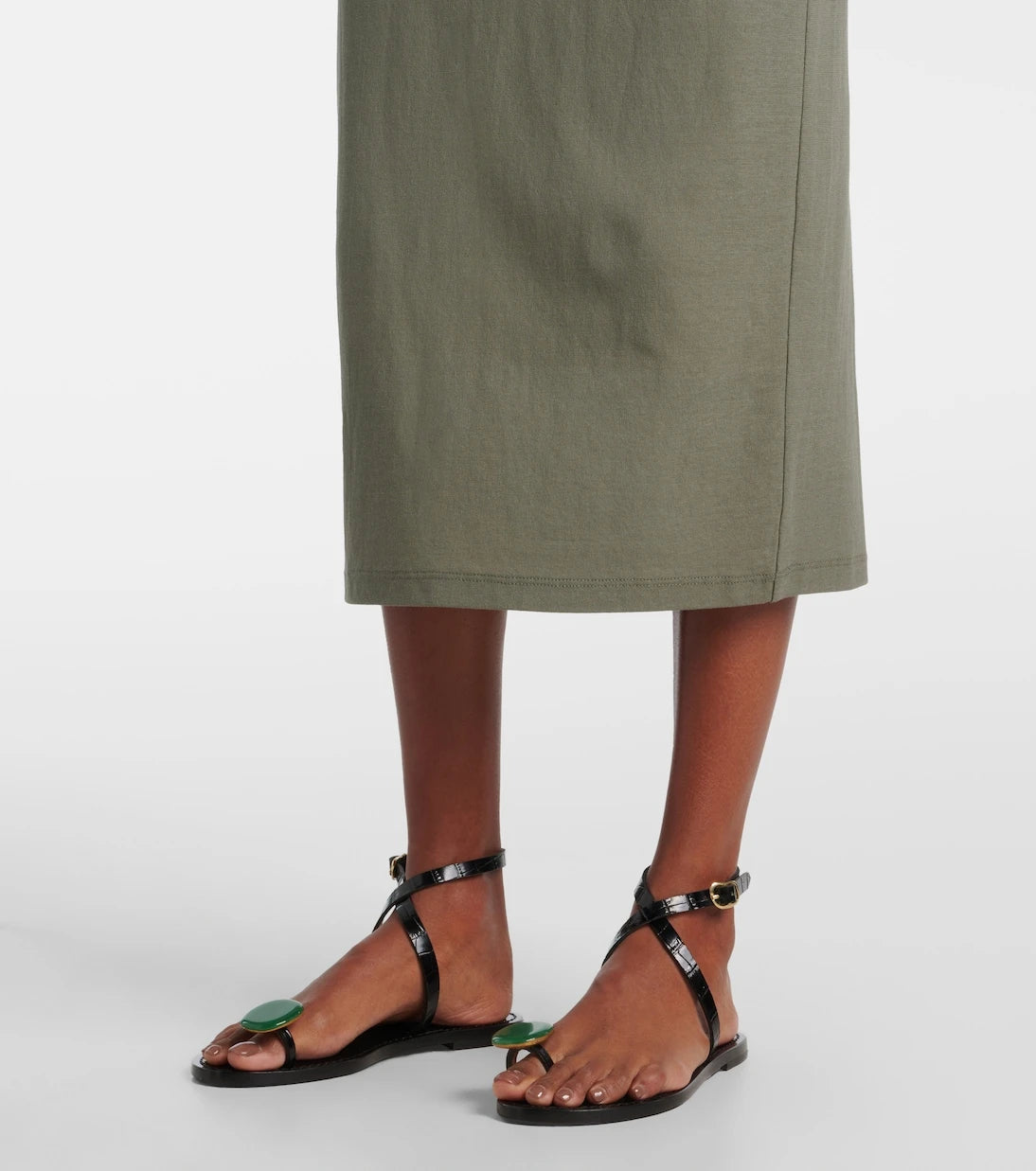 Vince - Cotton midi skirt