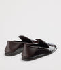 Jimmy Choo Brown Elliot Leather Croc-Embossed Slippers