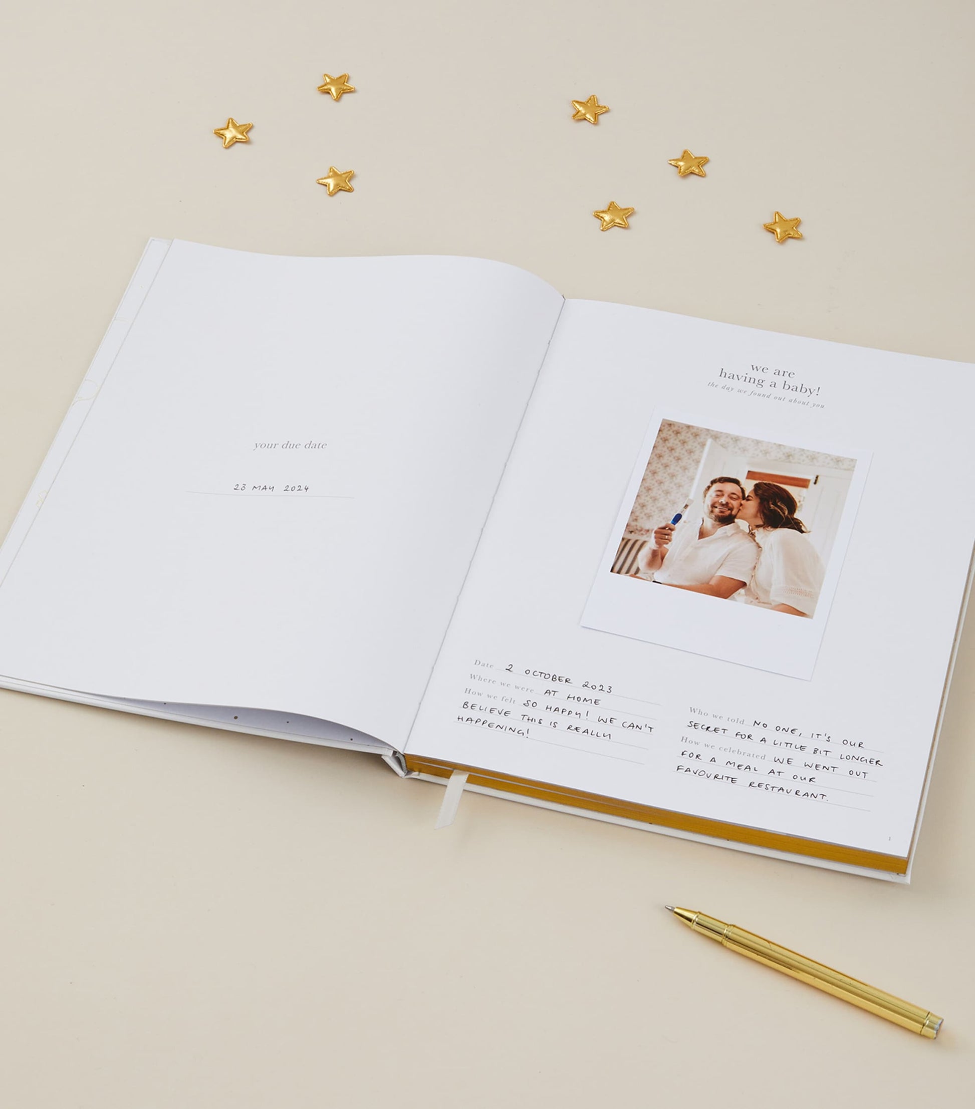 Blush and Gold My Pregnancy Journal