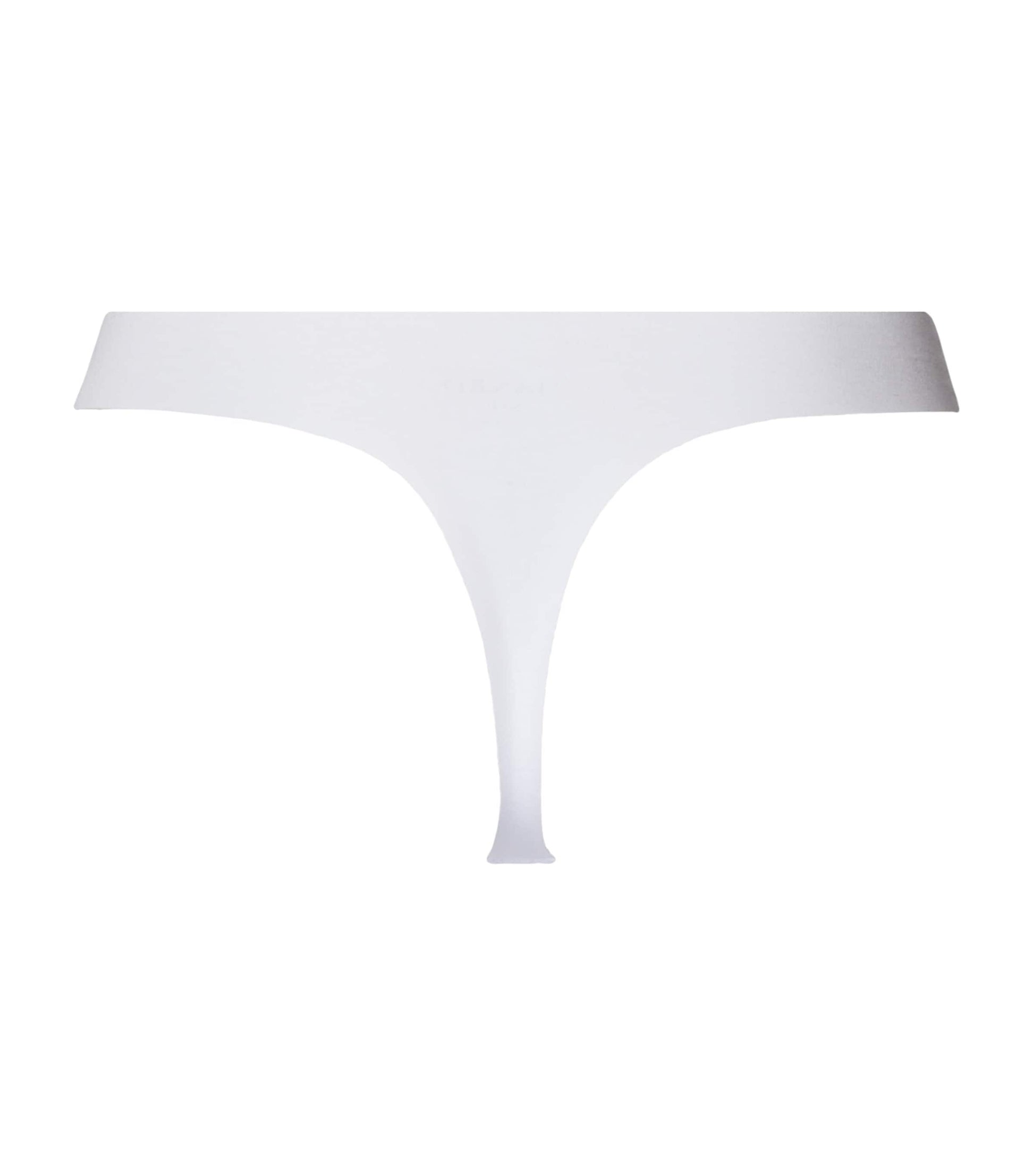 Hanro White Invisible Cotton Thong