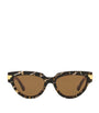 Bottega Veneta Brown Round Sunglasses