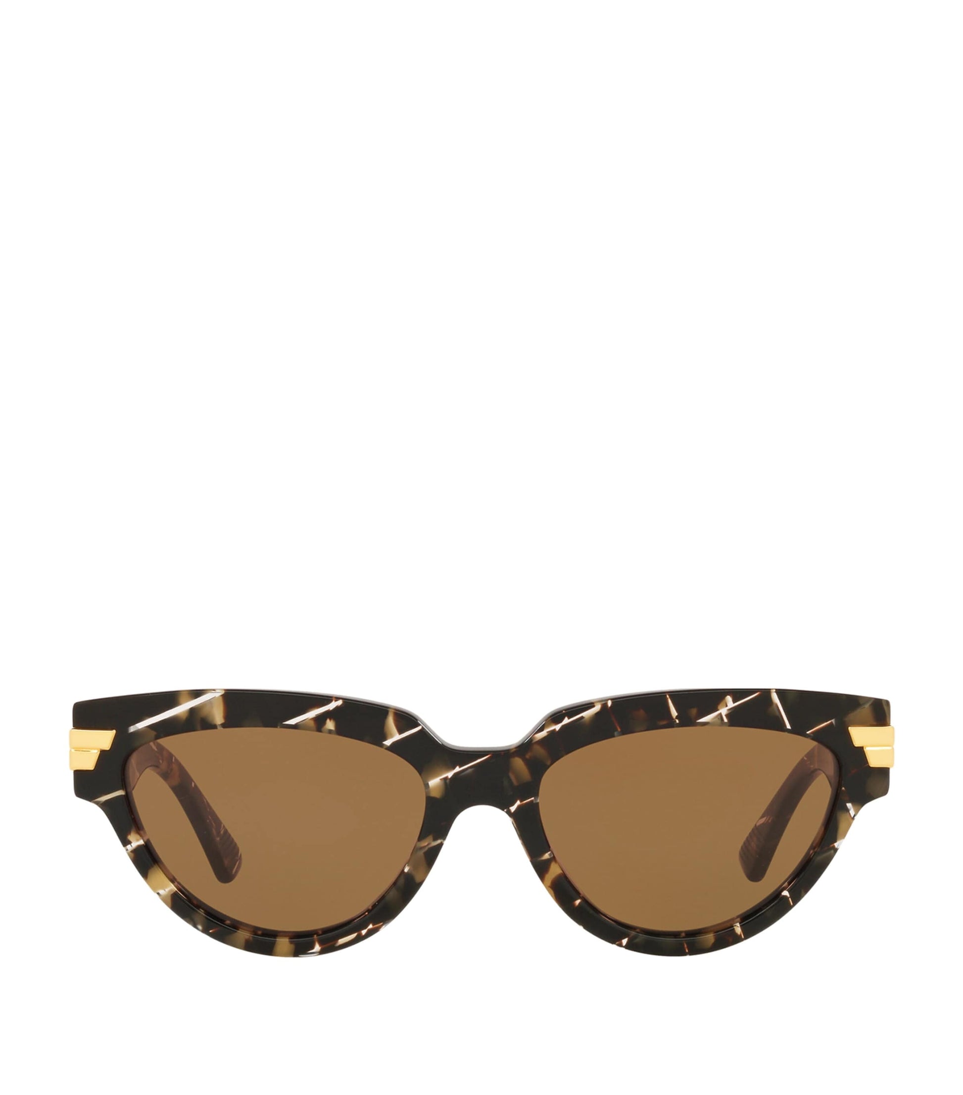 Bottega Veneta Brown Round Sunglasses