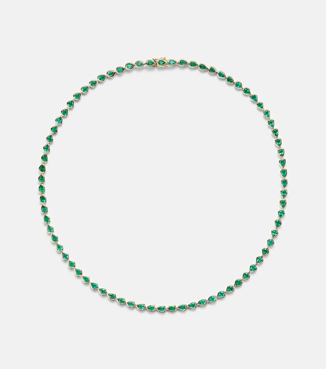 Anita Ko - 18kt gold choker with emeralds