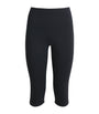 Black Smooth Layers Capri Trousers