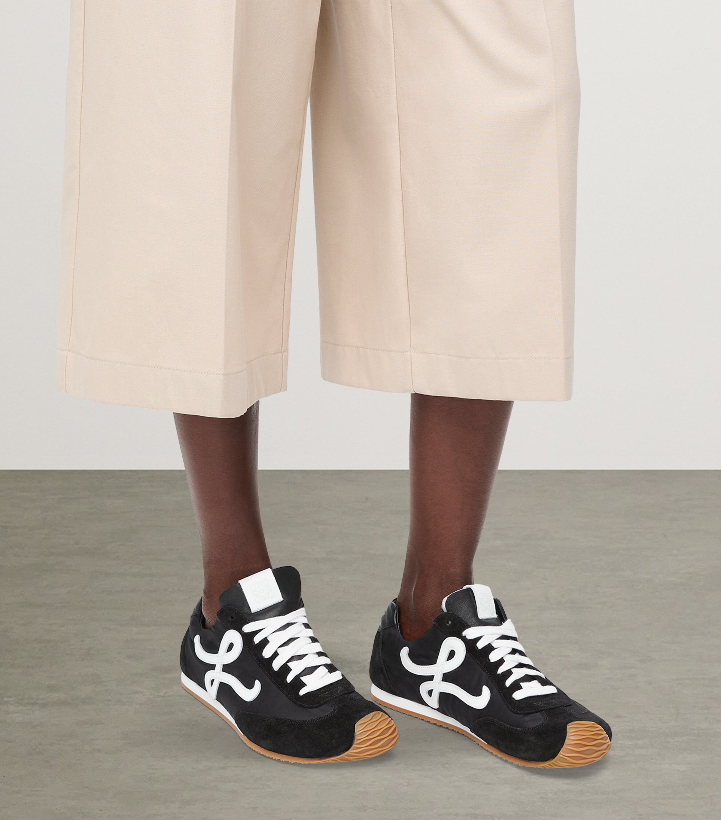 LOEWE Black Leather Ballet Runner 2.0 Sneakers