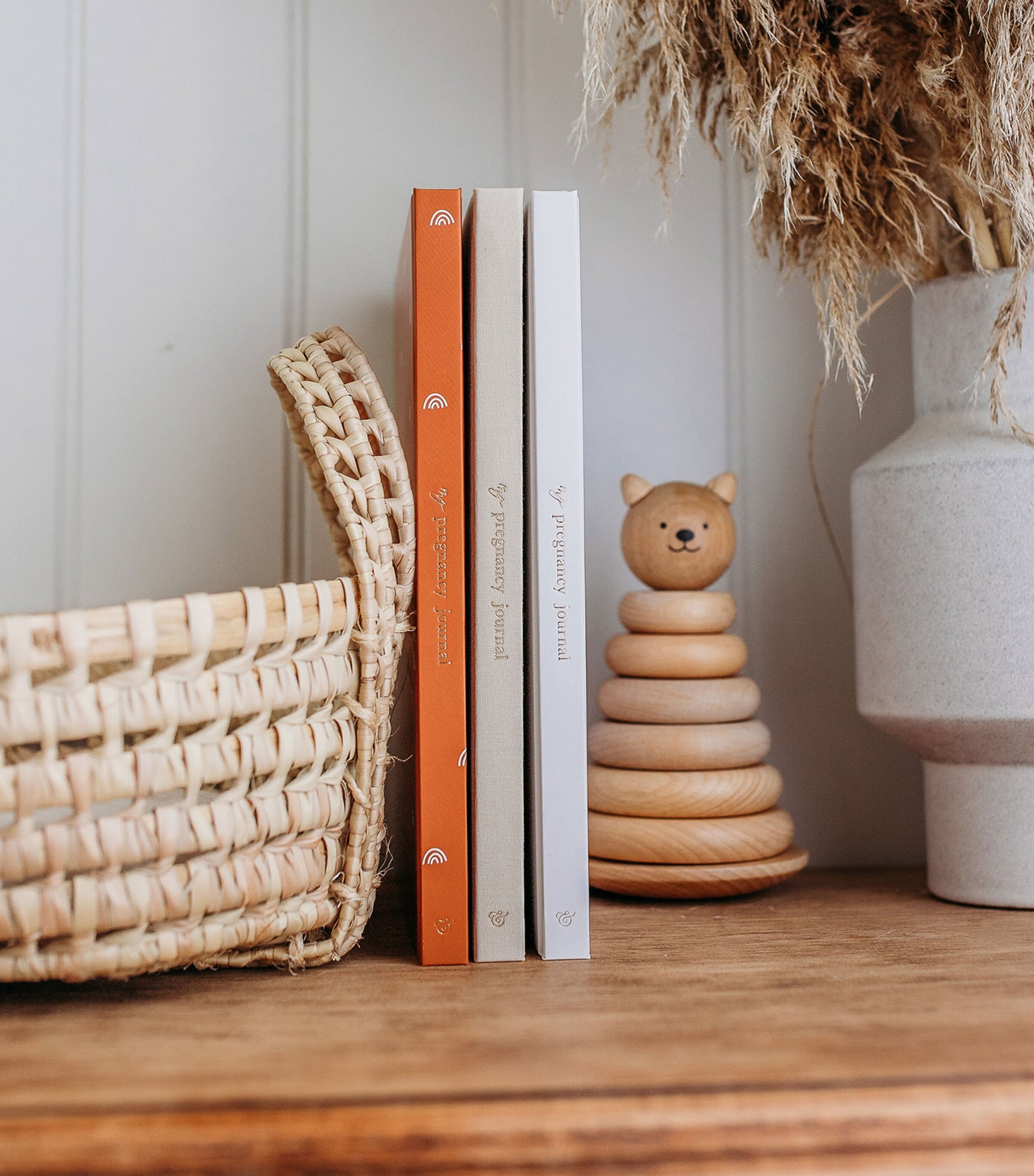 Blush and Gold Safari My Pregnancy Journal