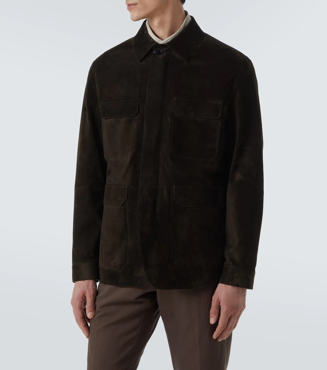 Zegna - Leather field jacket