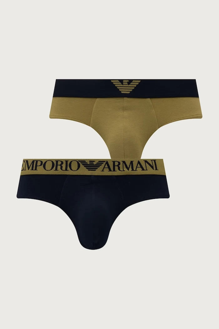 Emporio Armani Underwear Erkek Pamuk ve Elastan Slip 2'li