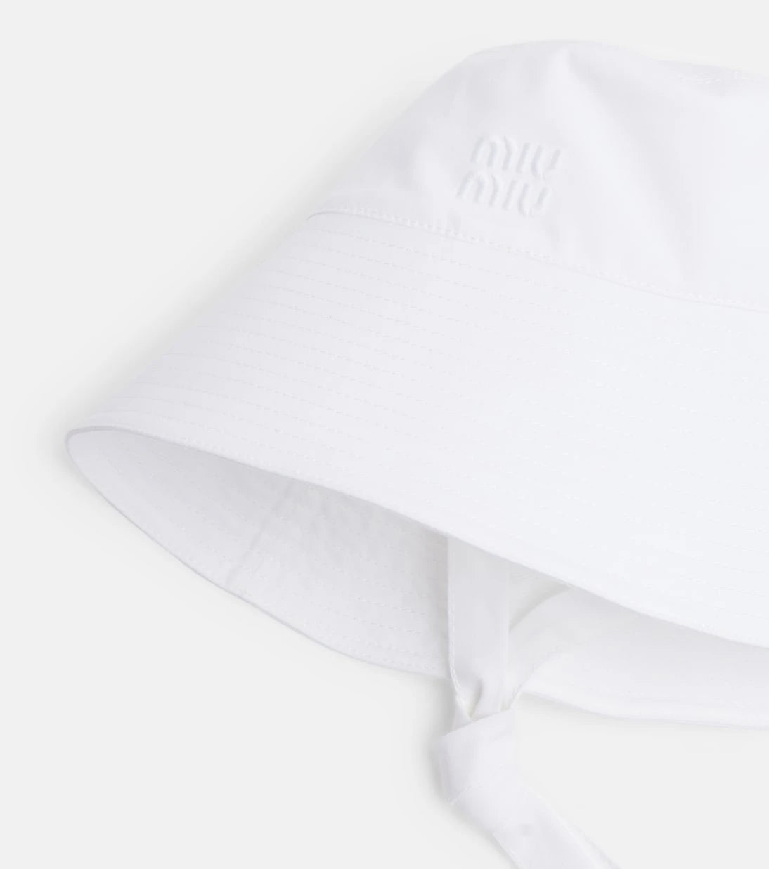 Miu Miu - Cotton poplin bucket hat