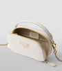 Prada White Saffiano Leather Mini Pouch