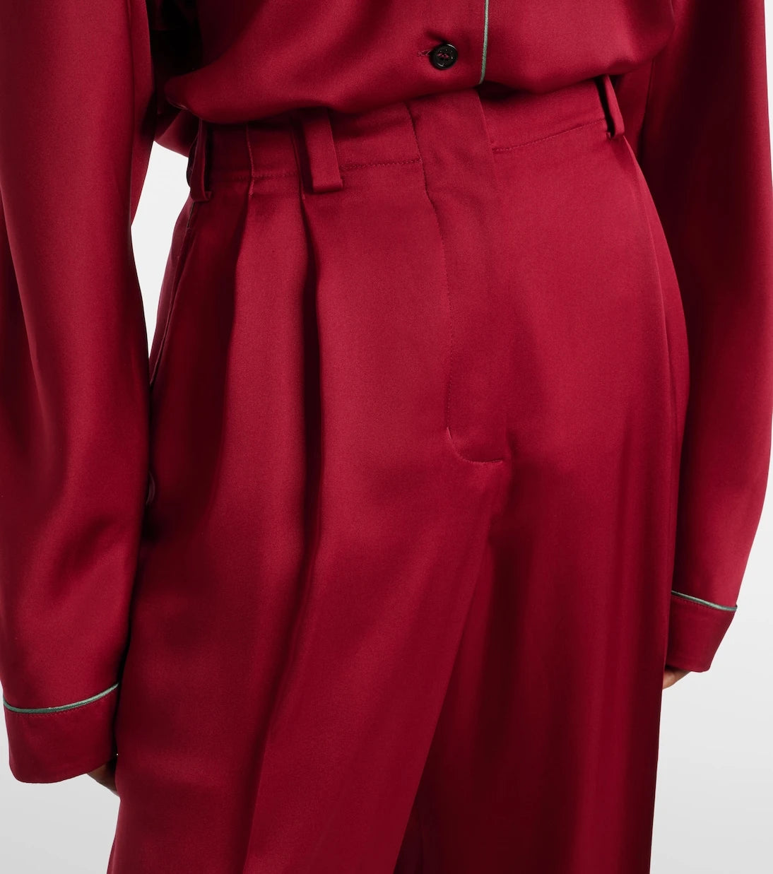 Givenchy - Silk satin wide-leg pants