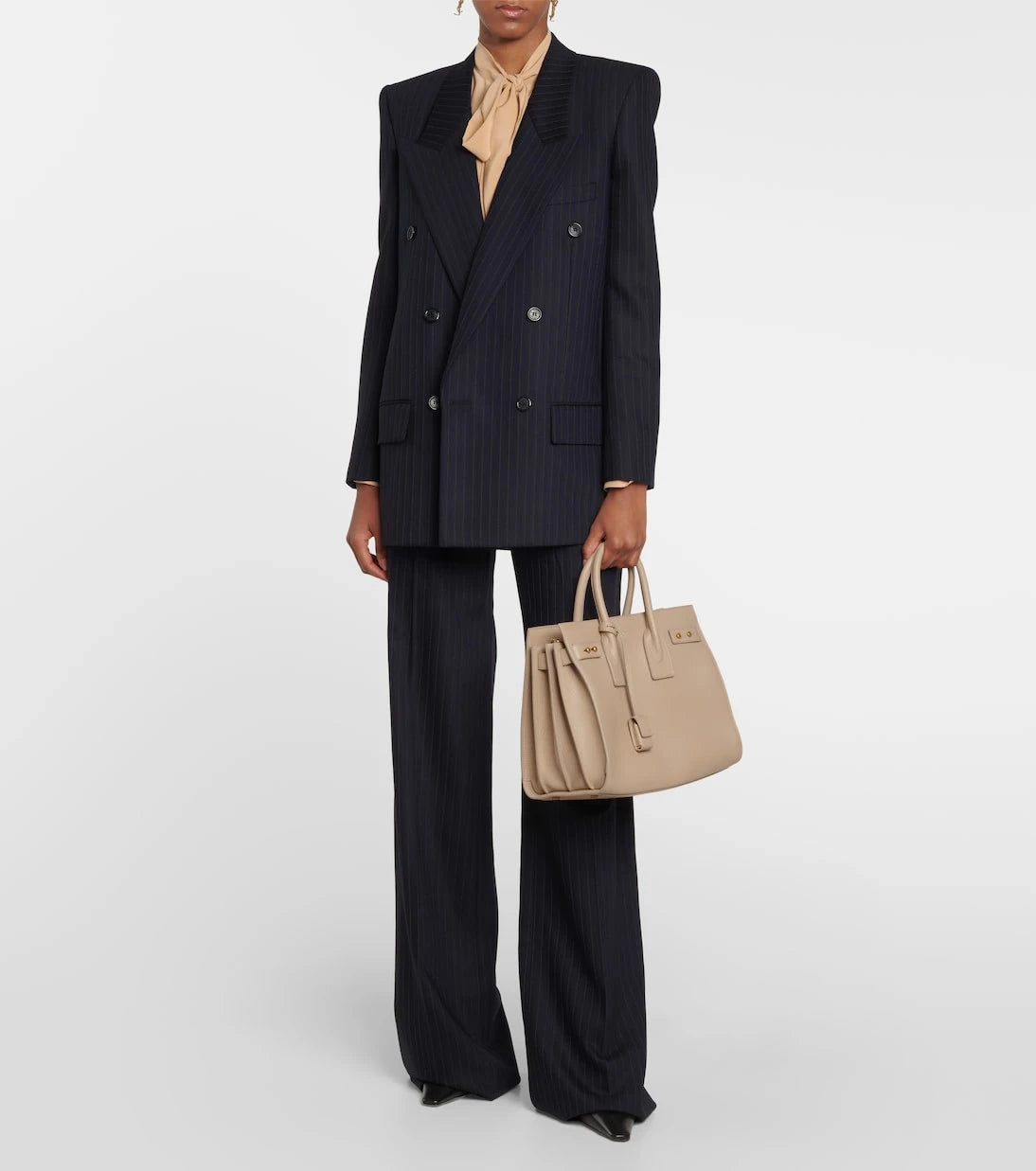 Saint Laurent - Sac De Jour Small leather tote bag