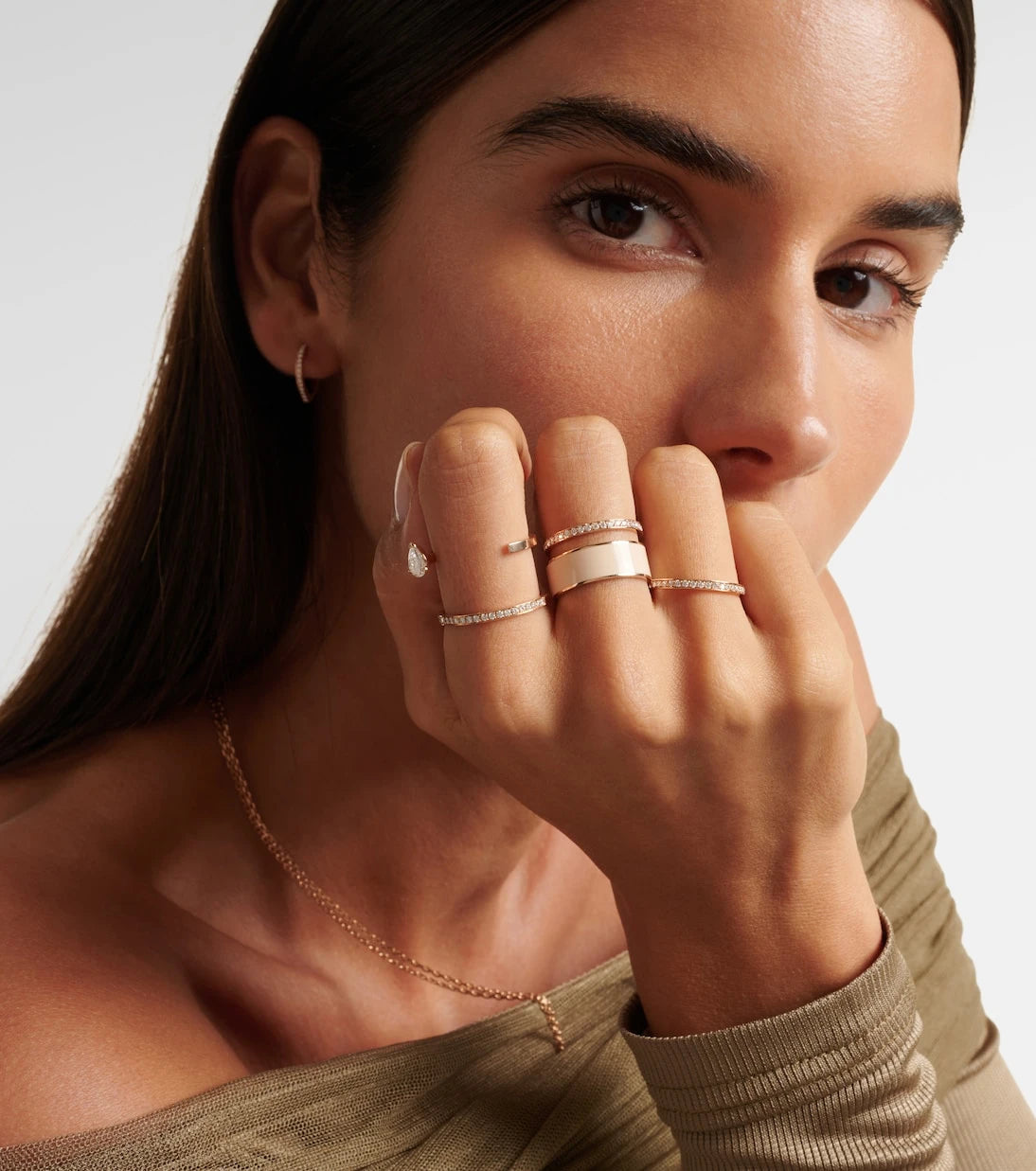 Repossi - Berbere Module 18kt rose gold ring with diamonds
