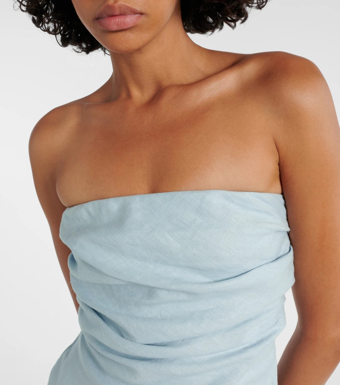 Faithfull - Hedy strapless linen maxi dress
