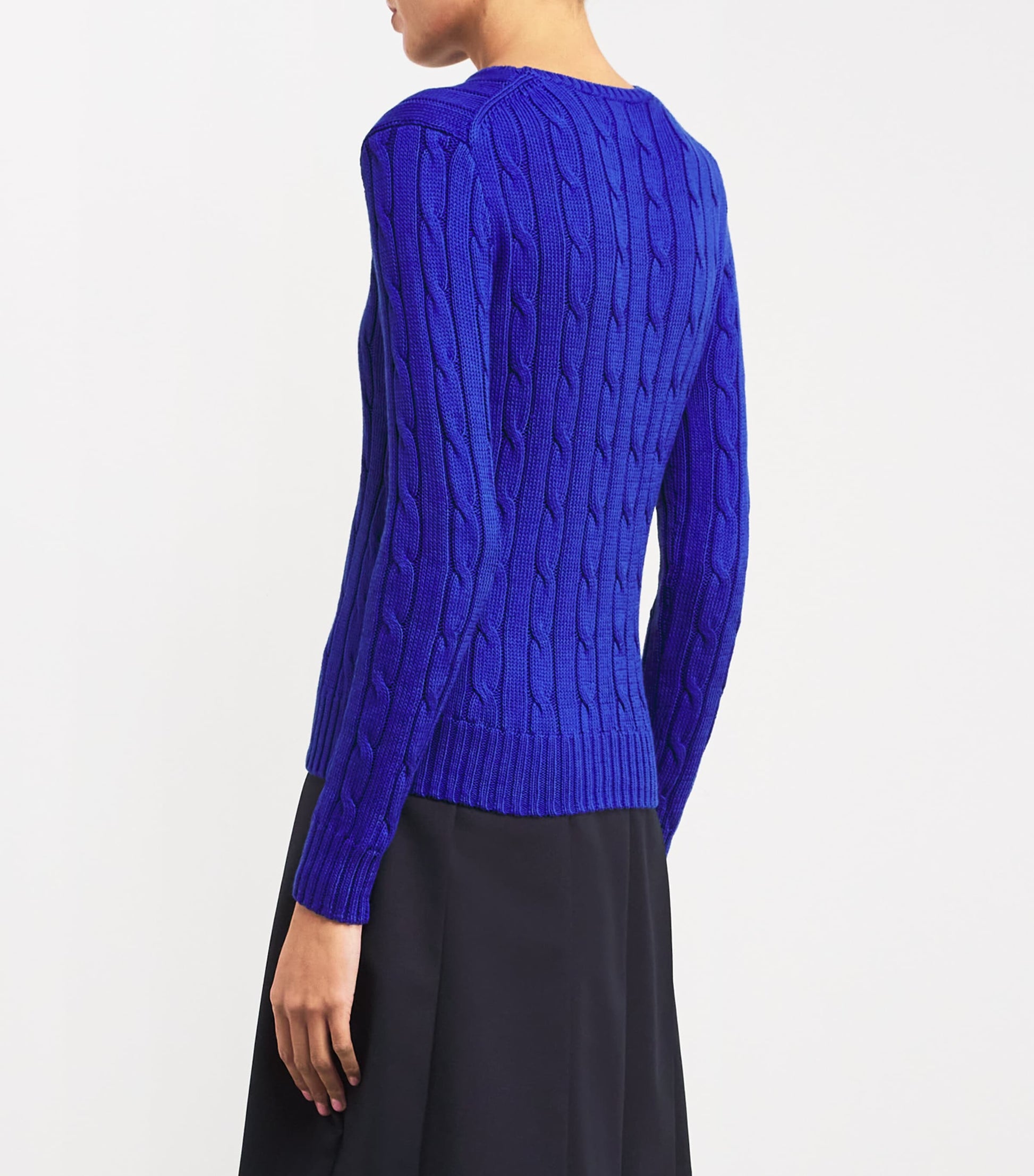 Polo Ralph Lauren Blue Cable-Knit Julianna Sweater