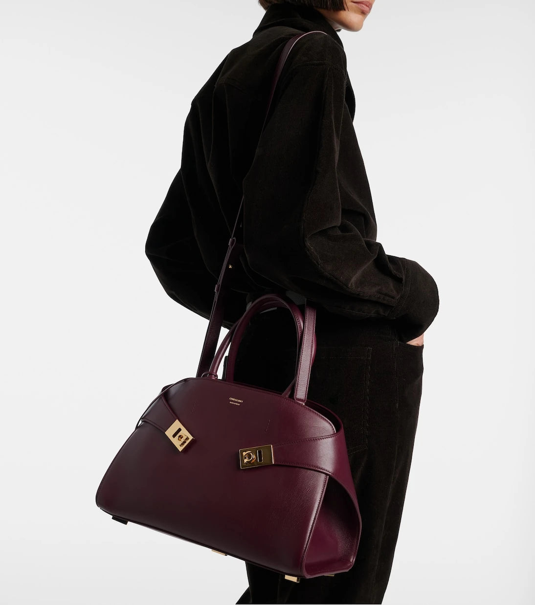 Ferragamo - Hug Medium leather tote bag