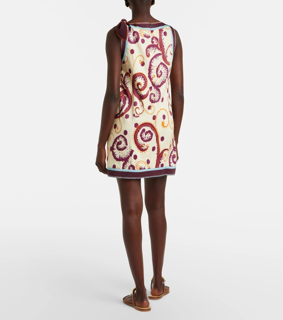 Alémais - Wilson printed linen and silk minidress