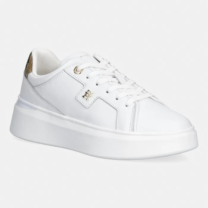 Tommy Hilfiger TH CHIC PLATFORM SNAKE маратонки дамски от кожа
