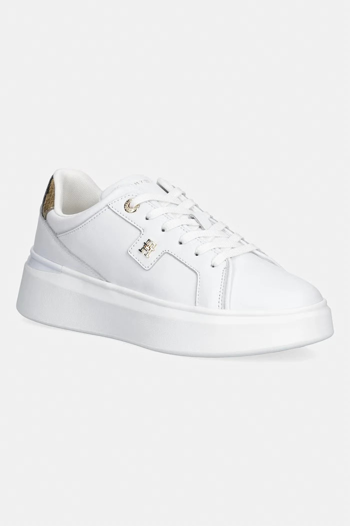 Tommy Hilfiger TH CHIC PLATFORM SNAKE маратонки дамски от кожа