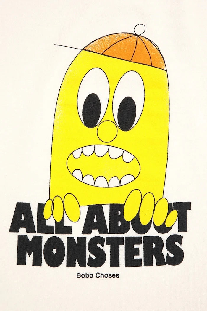 Bobo Choses çocuklar için uzun kollu pamuklu bluz Bigtooth Lemon