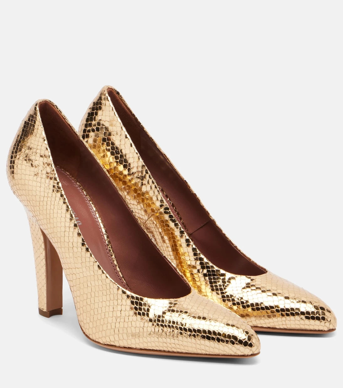 Paris Texas - Elsa 100 metallic leather pumps